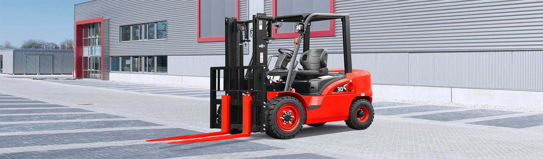 Forklift hire in Dartford unloading pallets from a commercial truck