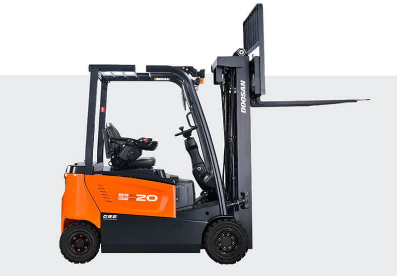 Forklift operator safely handling a commercial load in Dartford